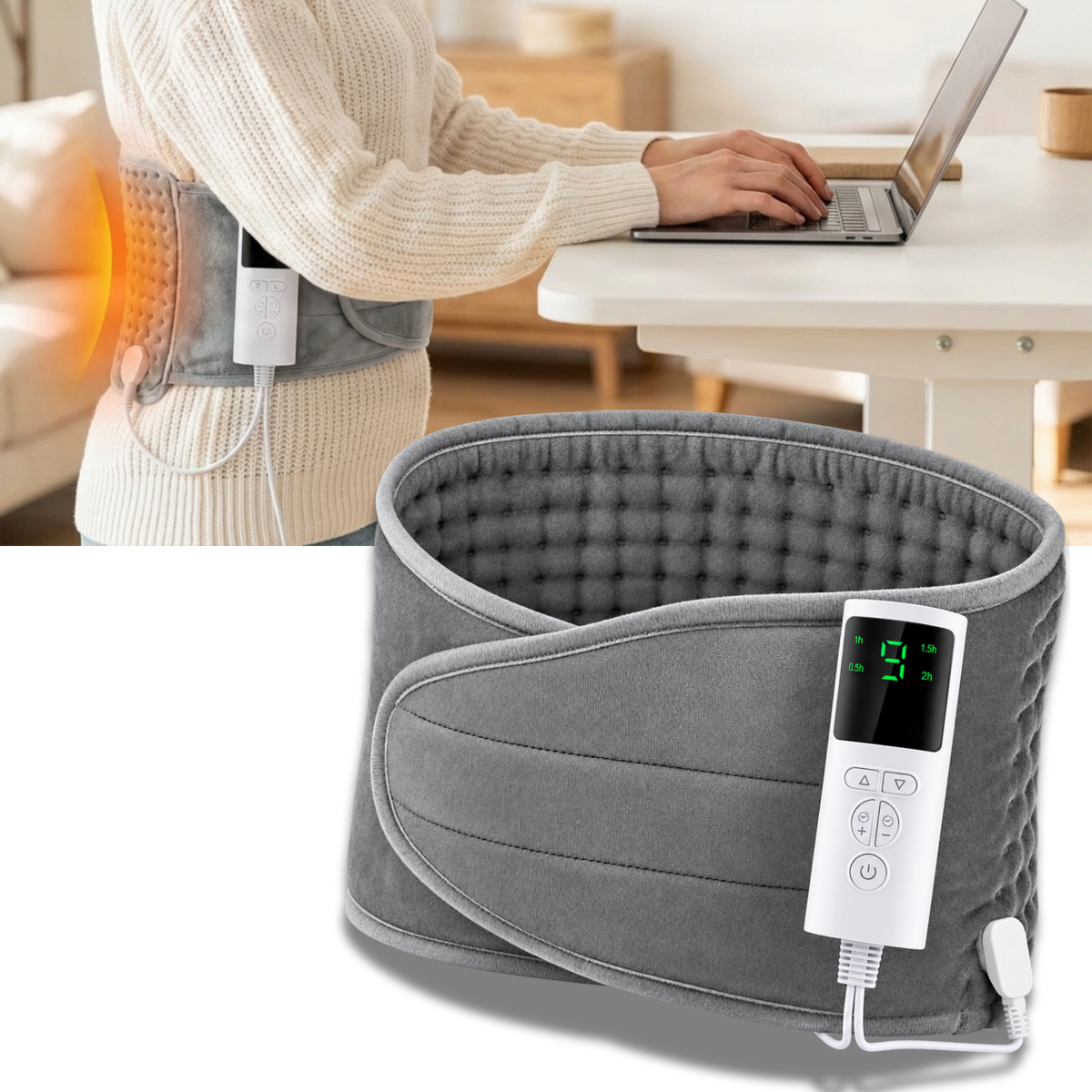 Cozy Wearable Heating Pad Belt - Ozerty