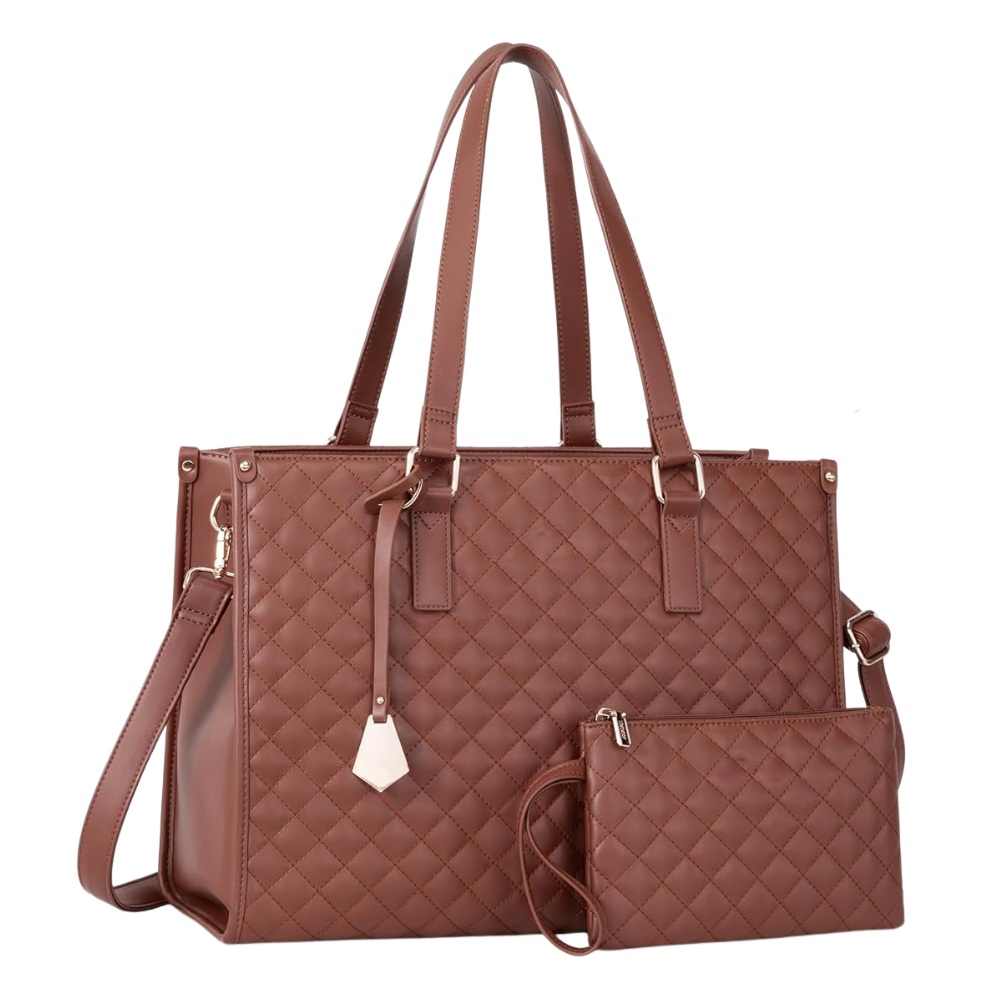 Insulated Carry-All Tote Bag -Brown - Ozerty