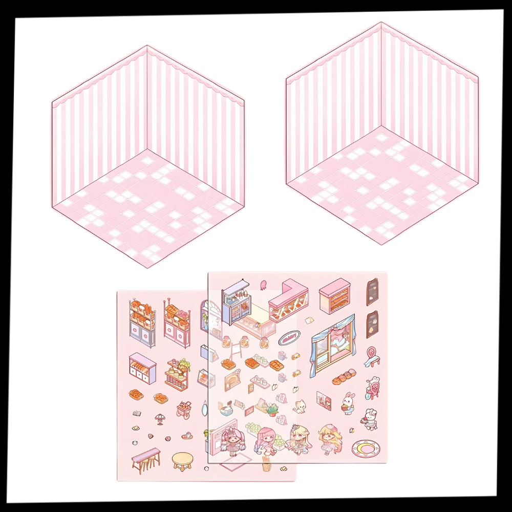 Pastel Home Tales Stickers - Ozerty