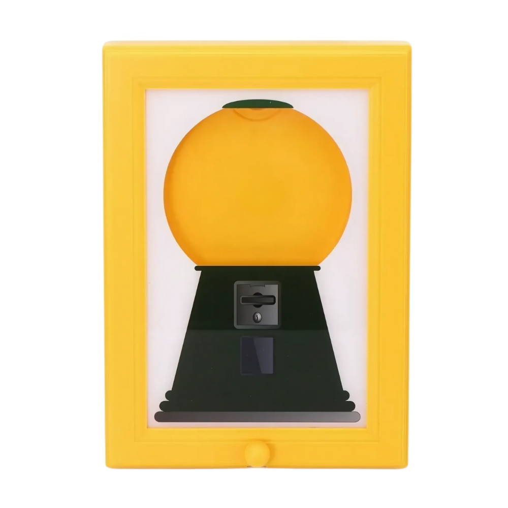 Wall-Mounted Candy Frame Dispenser  -Yellow - Ozerty