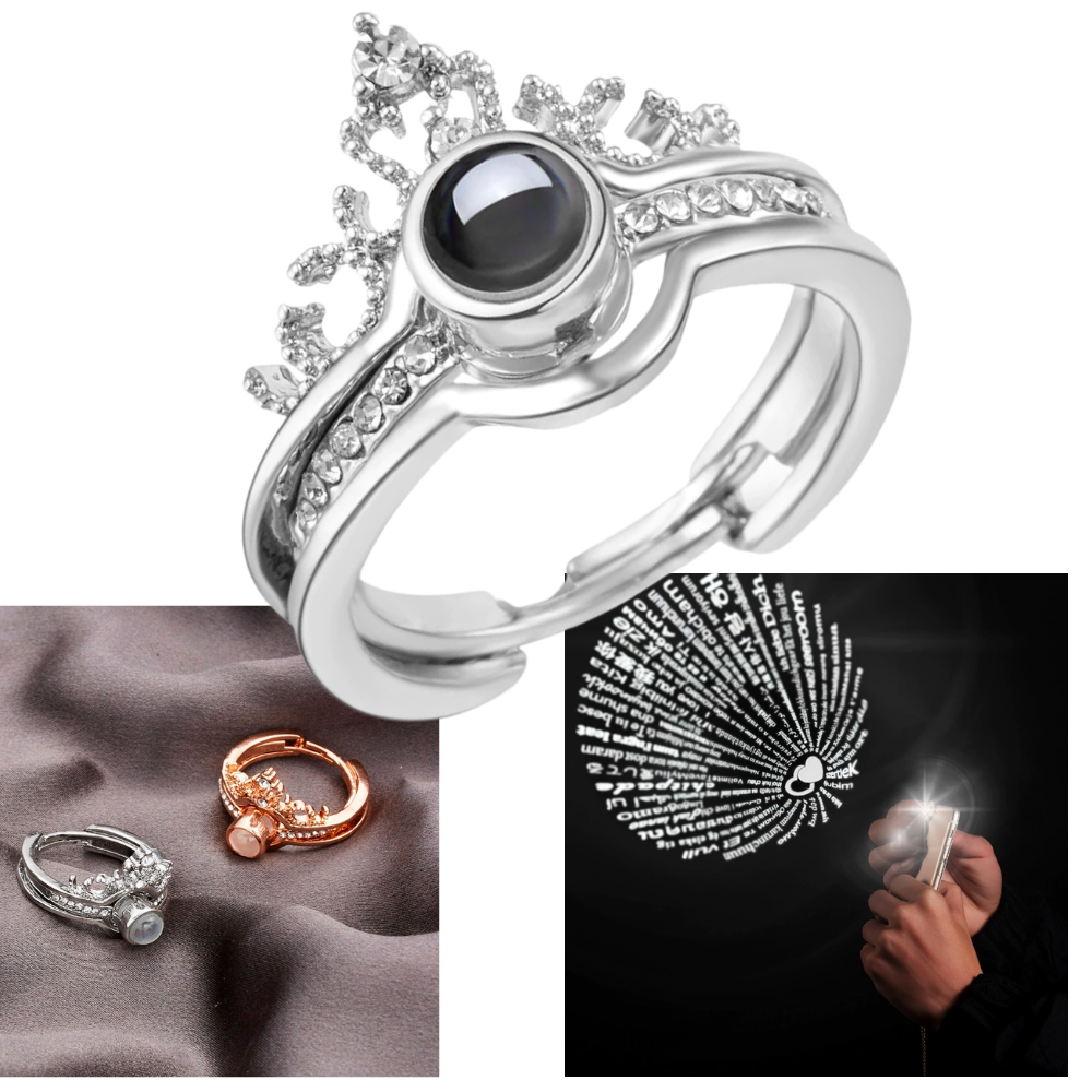 100 Languages "I love you" Beautiful Ring -