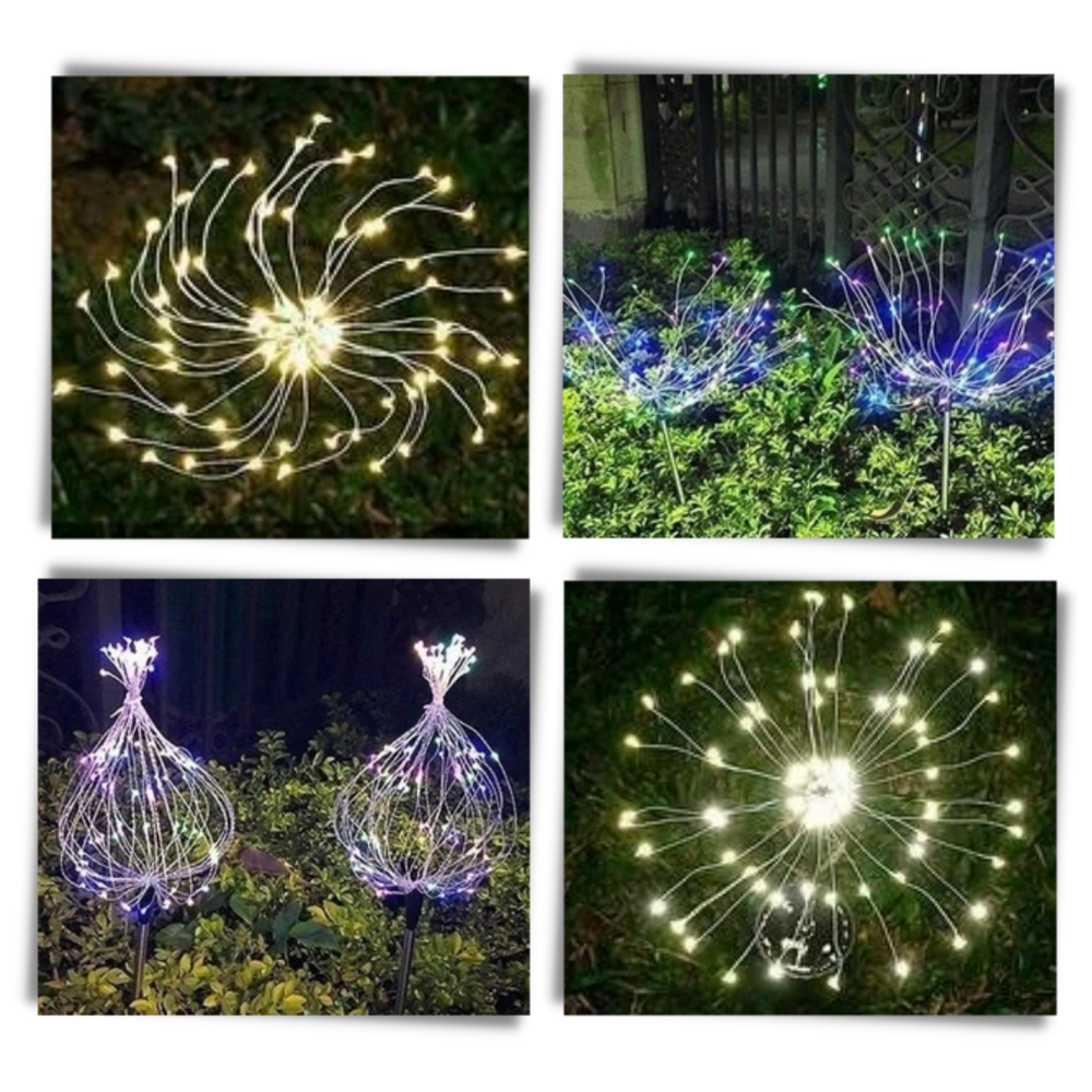 Electric Firework Garden Lights - Ozerty, Automatic Waterproof Outdoor Led Solar Lights  - Ozerty