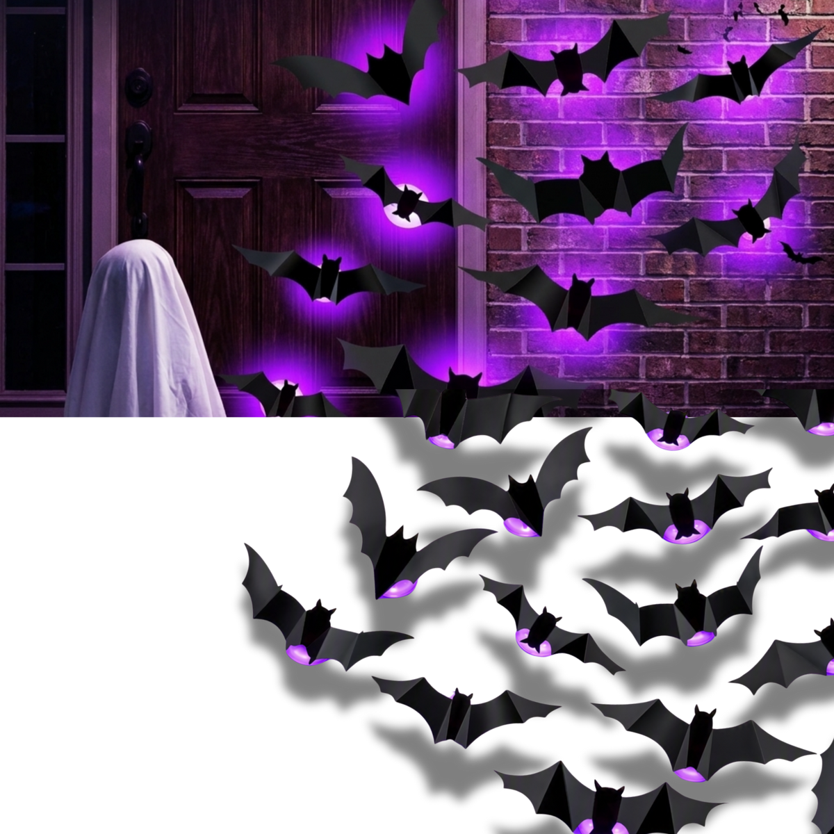 Glowing Bats Halloween Decoration - Ozerty