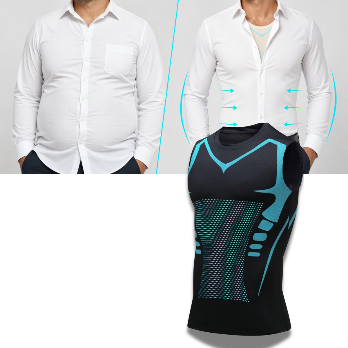 Discreetly Smoothing Compression Tank for Men - Ozerty