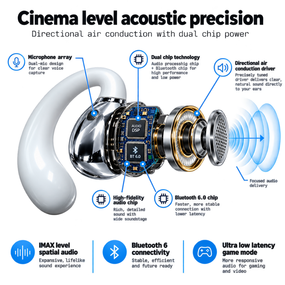 Effortless Comfort Bluetooth Earbuds - Ozerty