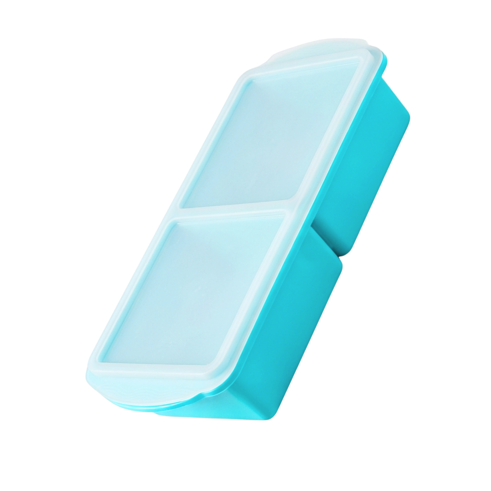 Neatly Portioned Silicone Freezer Tray -2 Compartment - Ozerty