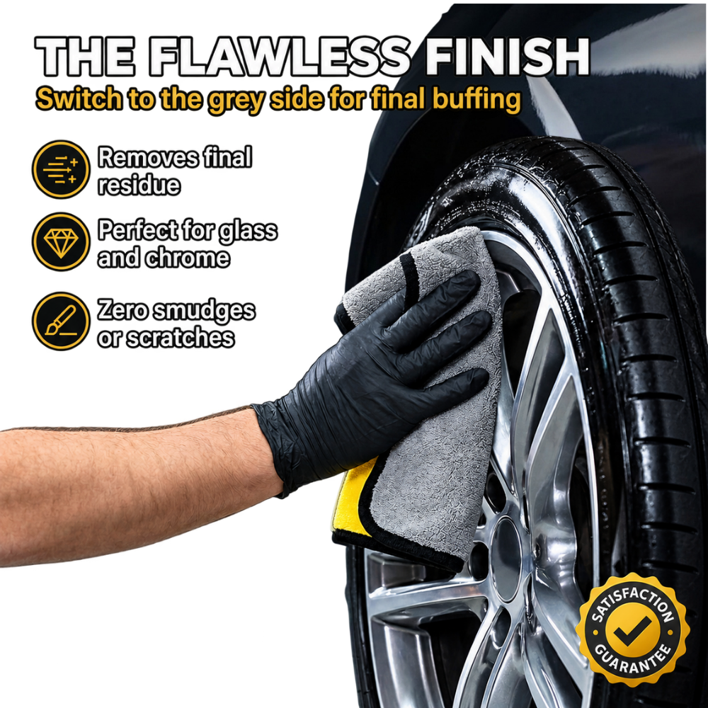 Plush Absorbent Microfiber Car Drying Towel - Ozerty