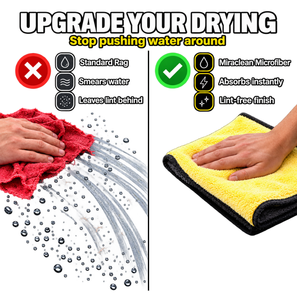 Plush Absorbent Microfiber Car Drying Towel - Ozerty