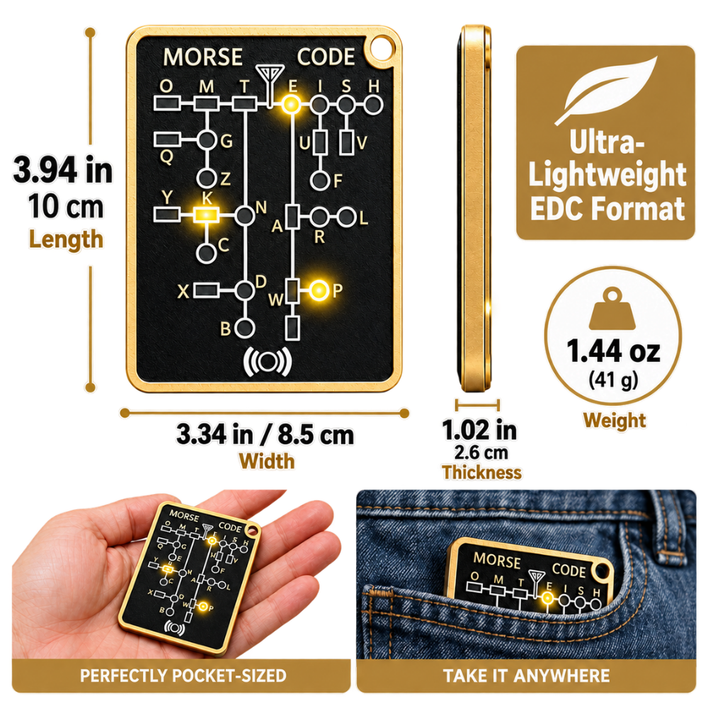 Pocket Ready Morse Code Trainer Card - Ozerty