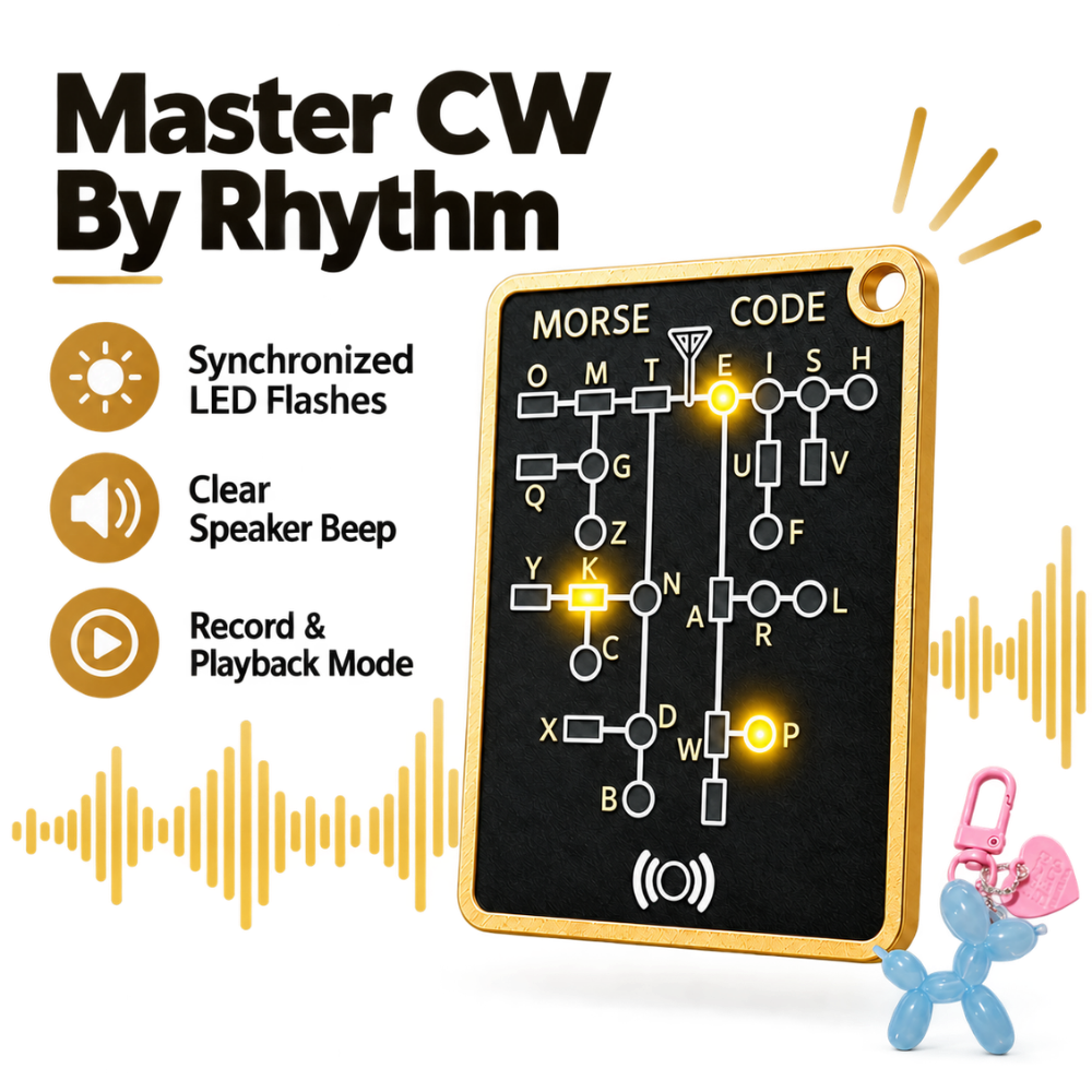 Pocket Ready Morse Code Trainer Card - Ozerty