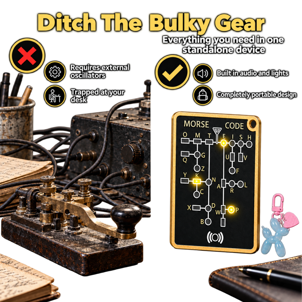 Pocket Ready Morse Code Trainer Card - Ozerty