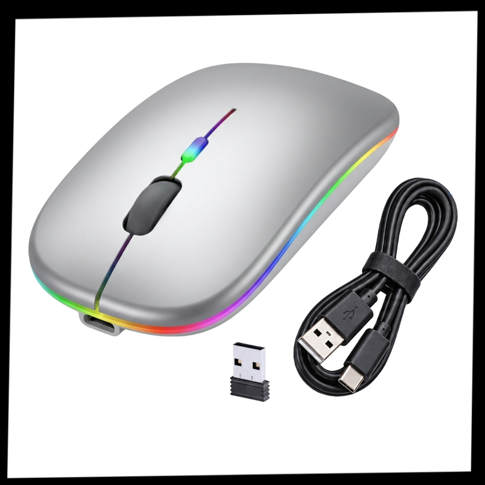 Slim Portable Silent Wireless Mouse - Ozerty