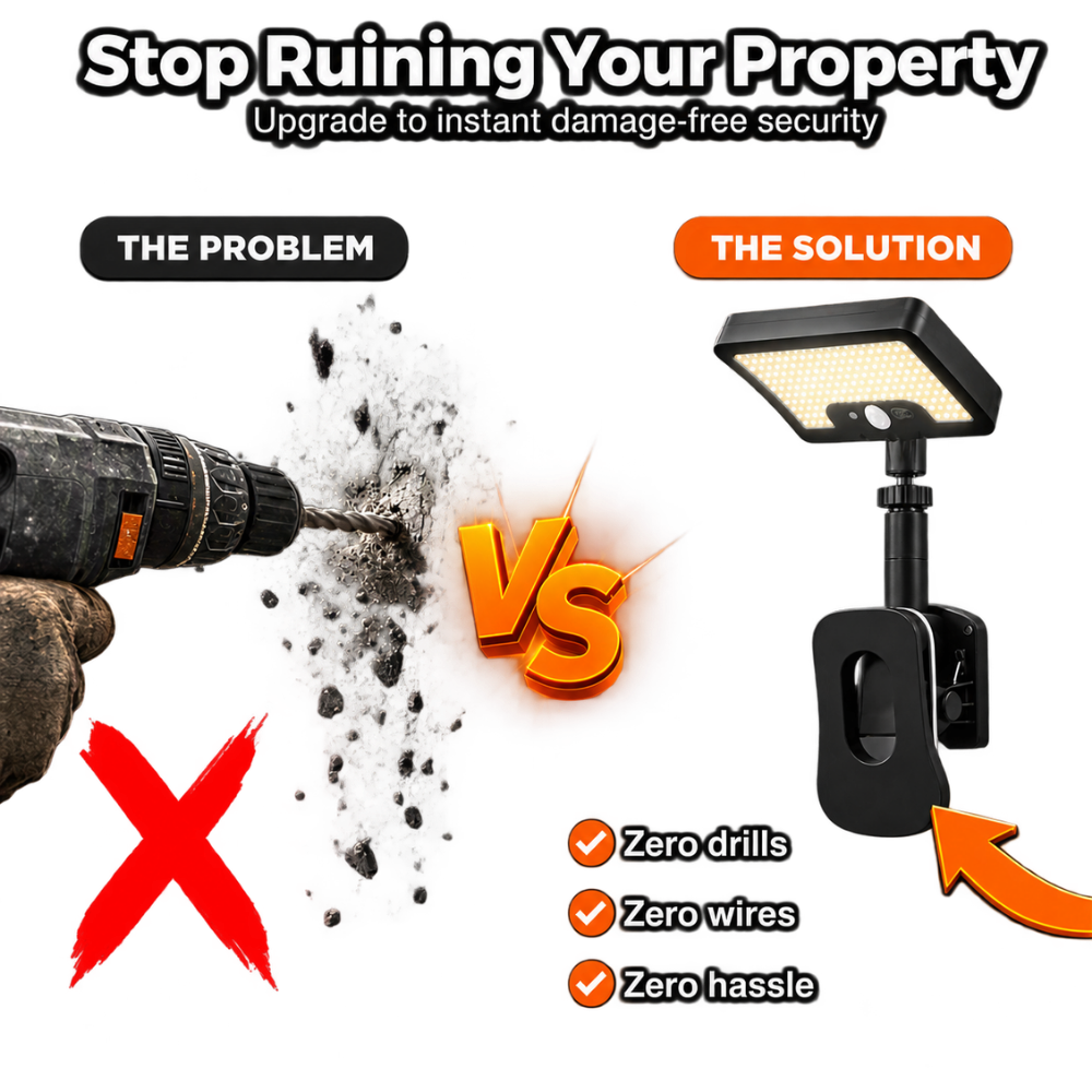 Instantly Secure Clip On Solar Light - Ozerty