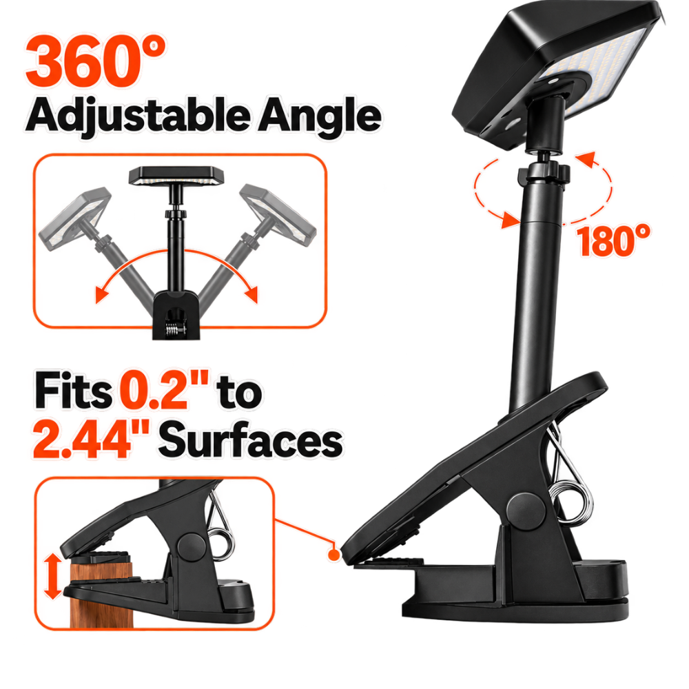 Instantly Secure Clip On Solar Light - Ozerty