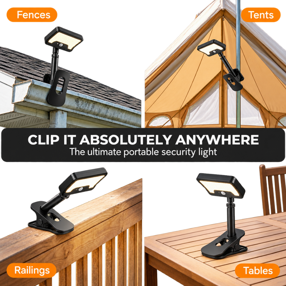Instantly Secure Clip On Solar Light - Ozerty