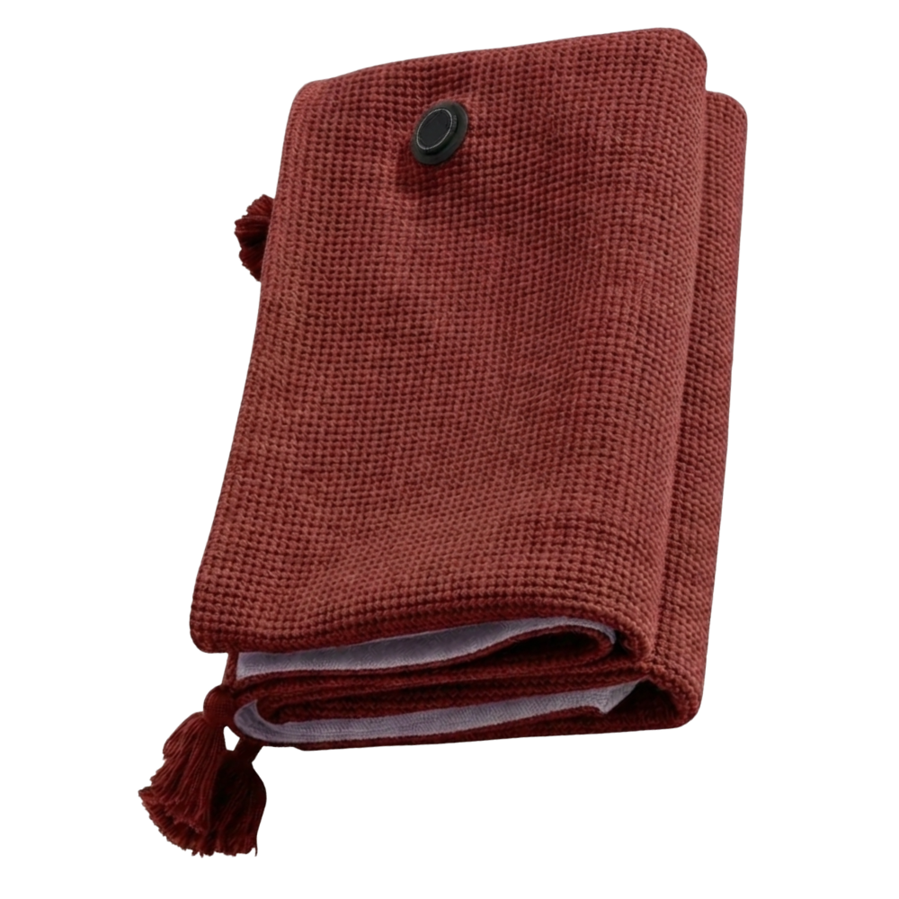 Cozy Hands-Free USB Heated Shawl Blanket -Red - Ozerty