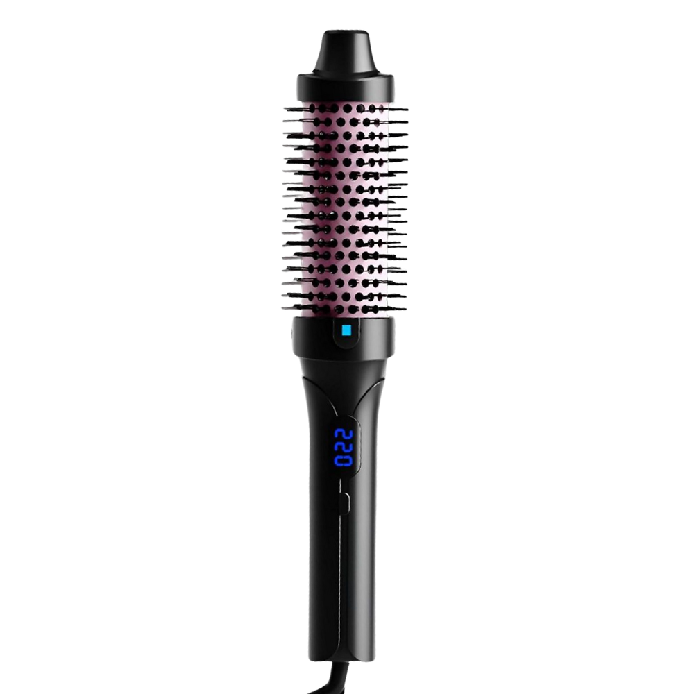3-in-1 Heated Round Brush -Black - Ozerty