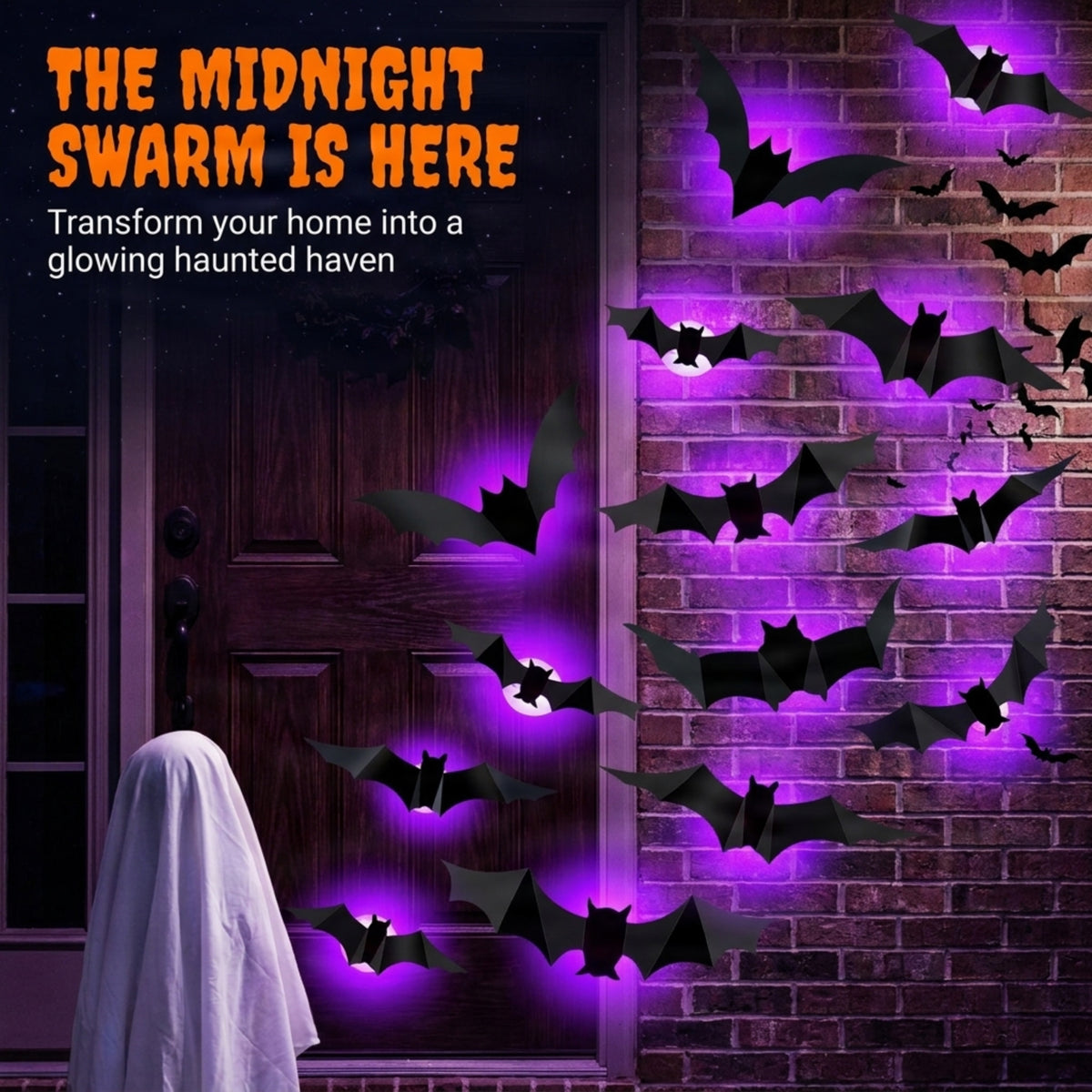 Glowing Bats Halloween Decoration - Ozerty