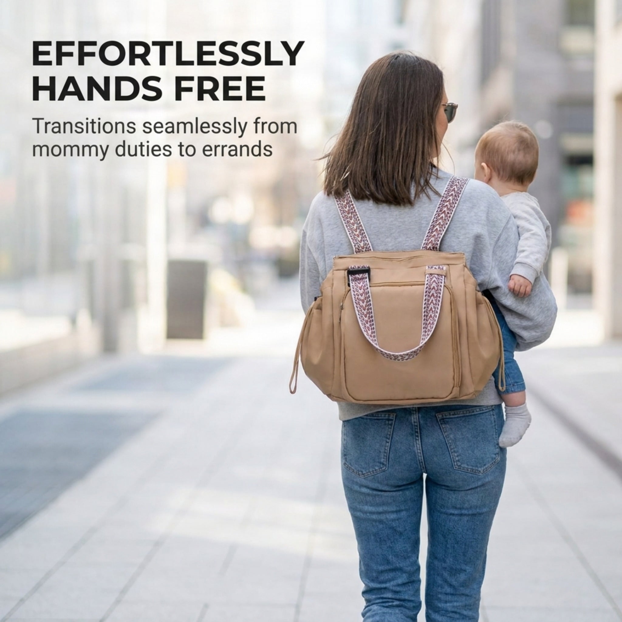 Effortlessly Organized Tote Backpack for Women - Ozerty