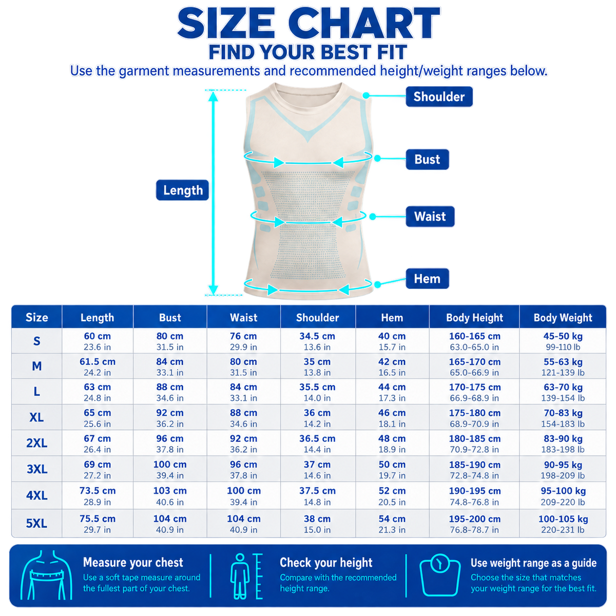Discreetly Smoothing Compression Tank for Men - Ozerty