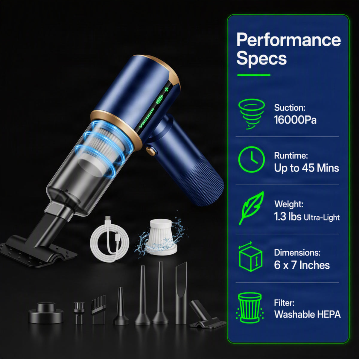 Neatly Compact Cordless Vacuum - Ozerty