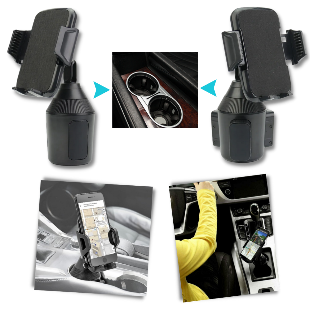 Adjustable Cell Phone Cup Holder Mount