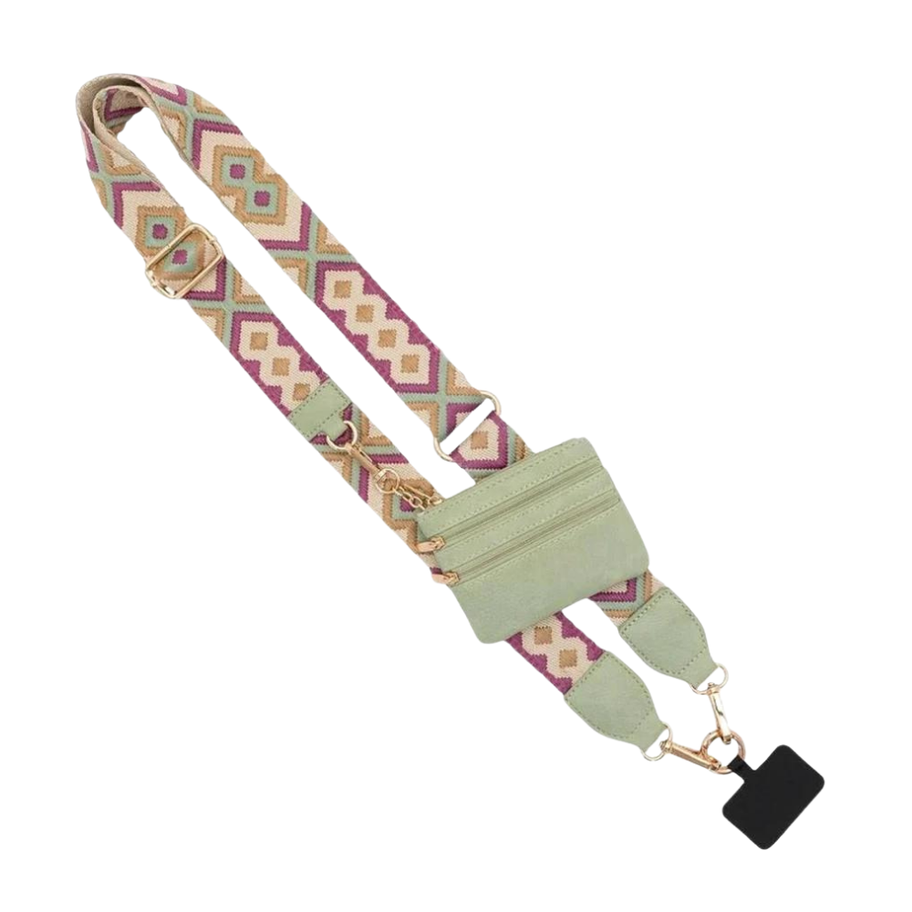 Adjustable Crossbody Phone Strap -Green - Ozerty