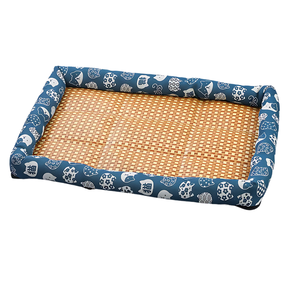 Anti-Slip Cooling Technology Pet Mat -Blue - Ozerty