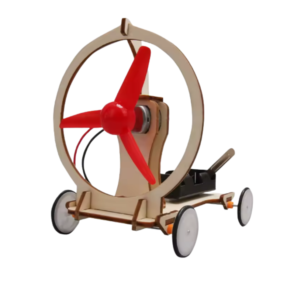 Assembly Wooden Science Toy -Windcar - Ozerty