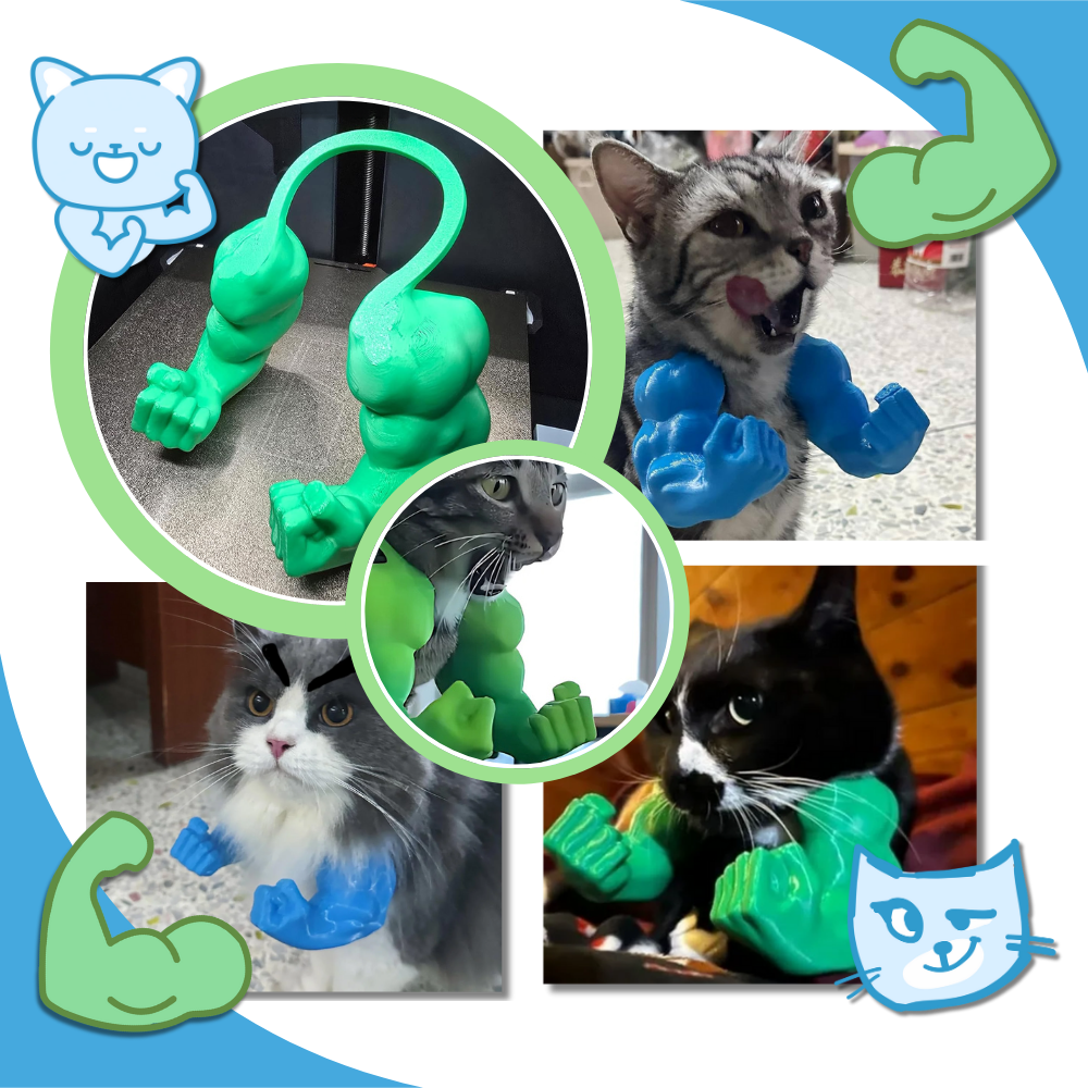 Bodybuilder Cat Arm Costume - Ozerty