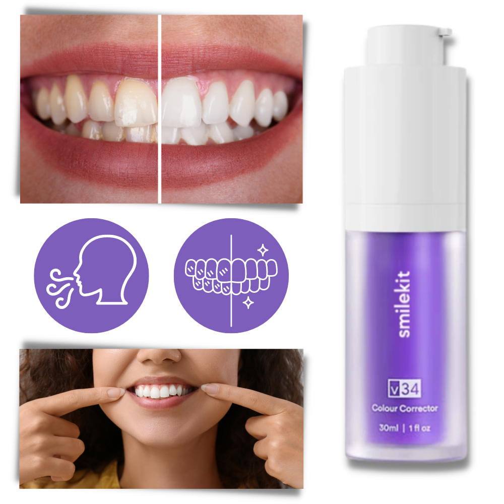 Brightening Purple Toothpaste  - Ozerty