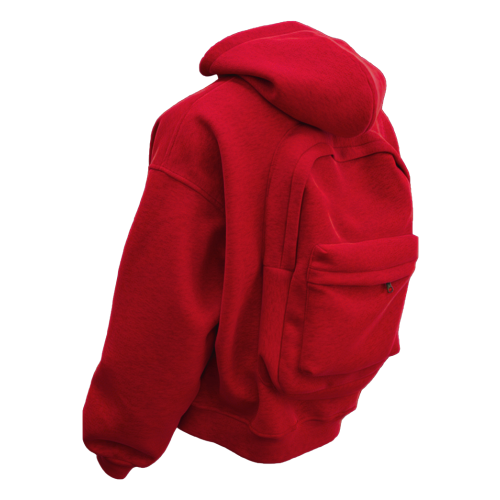Carry Wear Utility Hoodie -Red - Ozerty