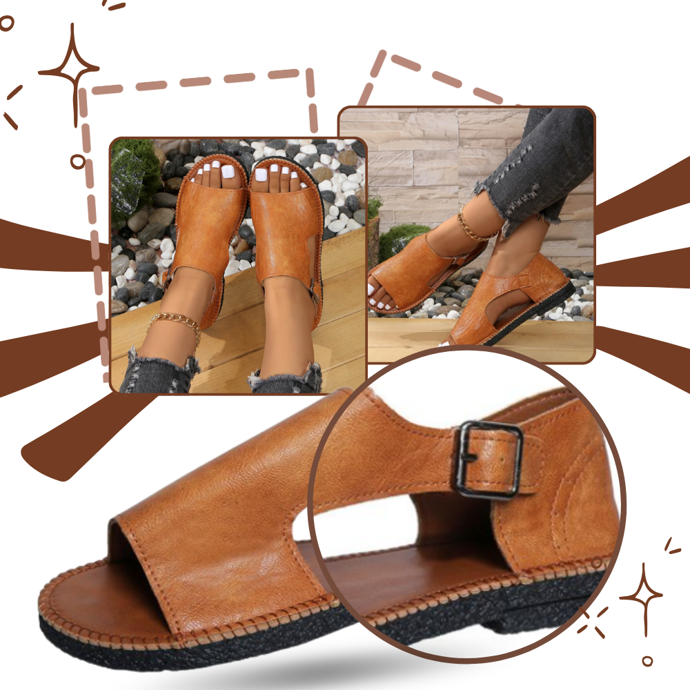 Chic Vintage Orthopedic Sandals  - Ozerty