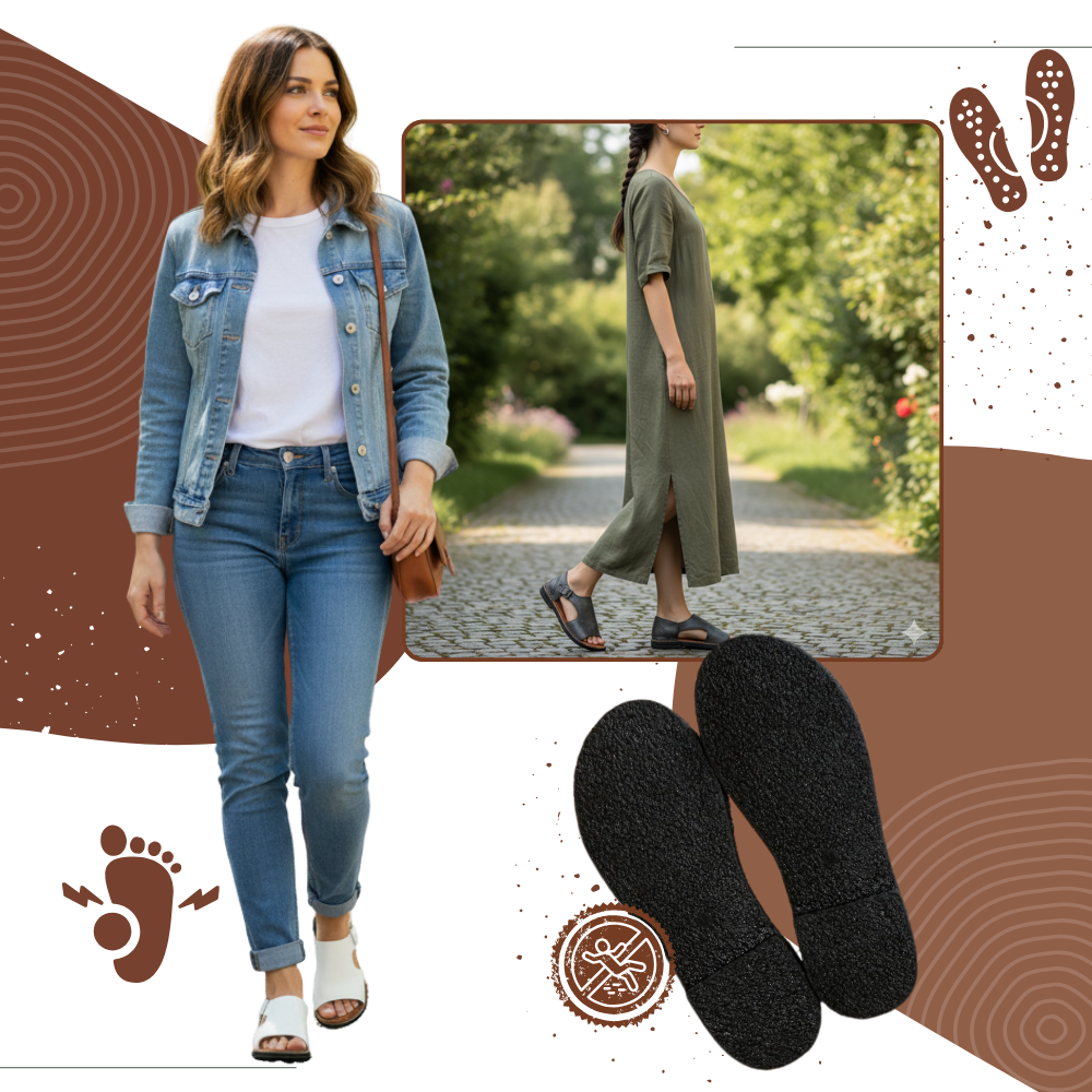 Chic Vintage Orthopedic Sandals  - Ozerty