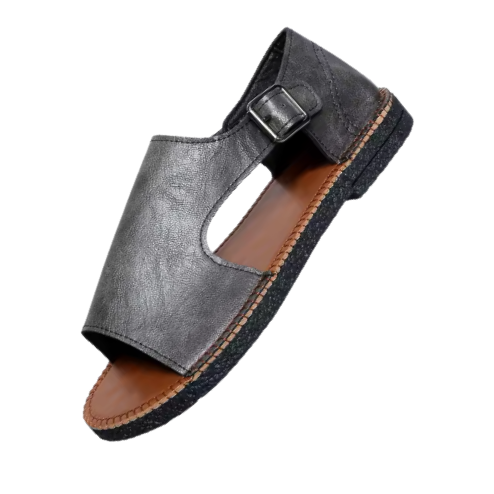 Chic Vintage Orthopedic Sandals  -Gray - Ozerty