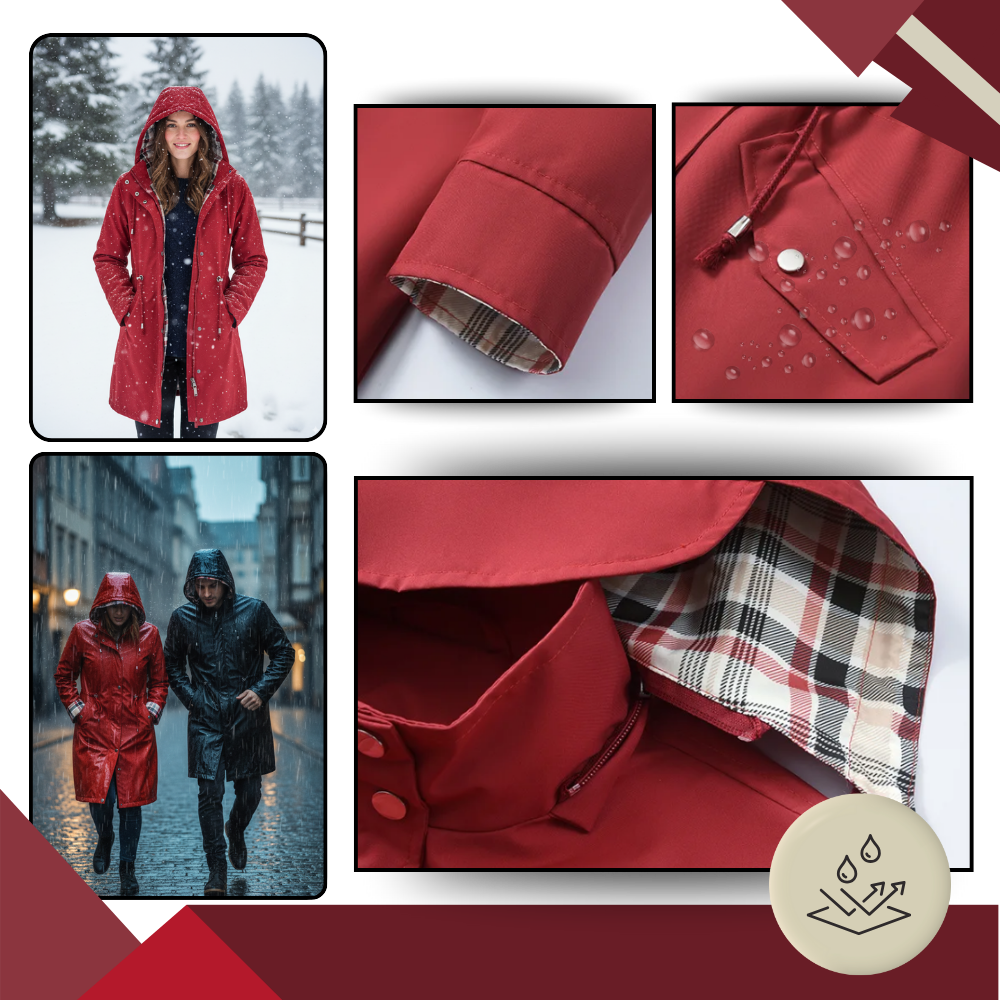 Chic Waterproof Trench Coat - Ozerty