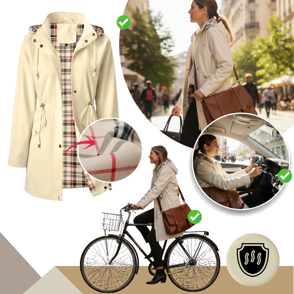 Chic Waterproof Trench Coat - Ozerty