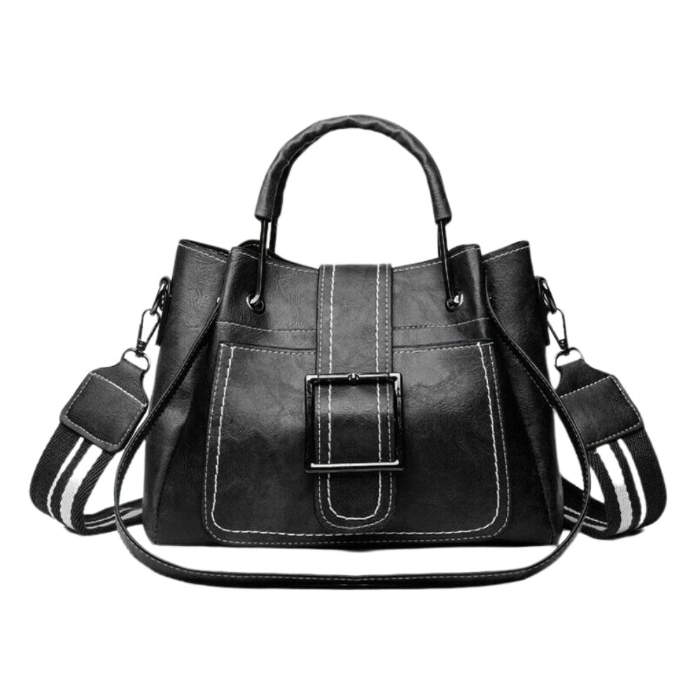 Crossbody Shoulder Bag -Black - Ozerty