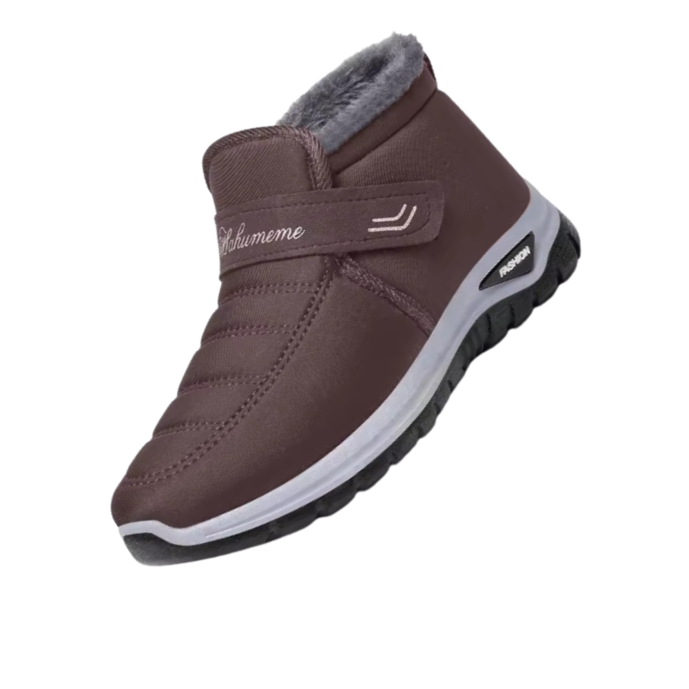 Cushioned Winter Thermal Boots -Coffee Female  - Ozerty