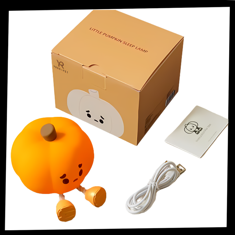 Cute Sad Pumpkin Night Light - Ozerty