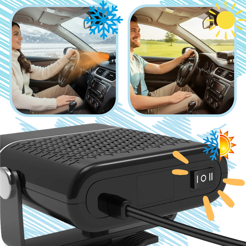 Dual Portable Car Defroster - Ozerty
