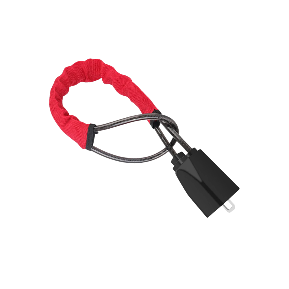 Dual Security Steering Wheel Lock -Red - Ozerty