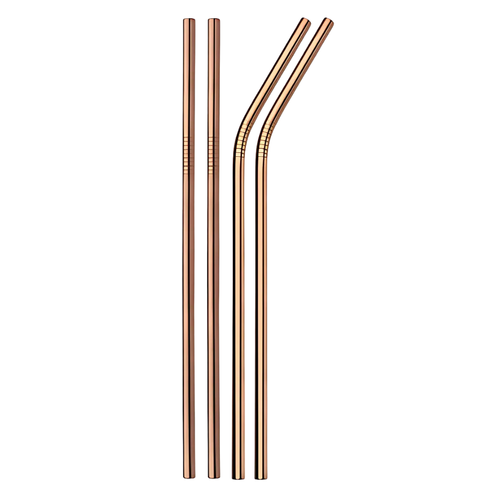 Eco Sip Drinking Straw -Rose Gold  - Ozerty