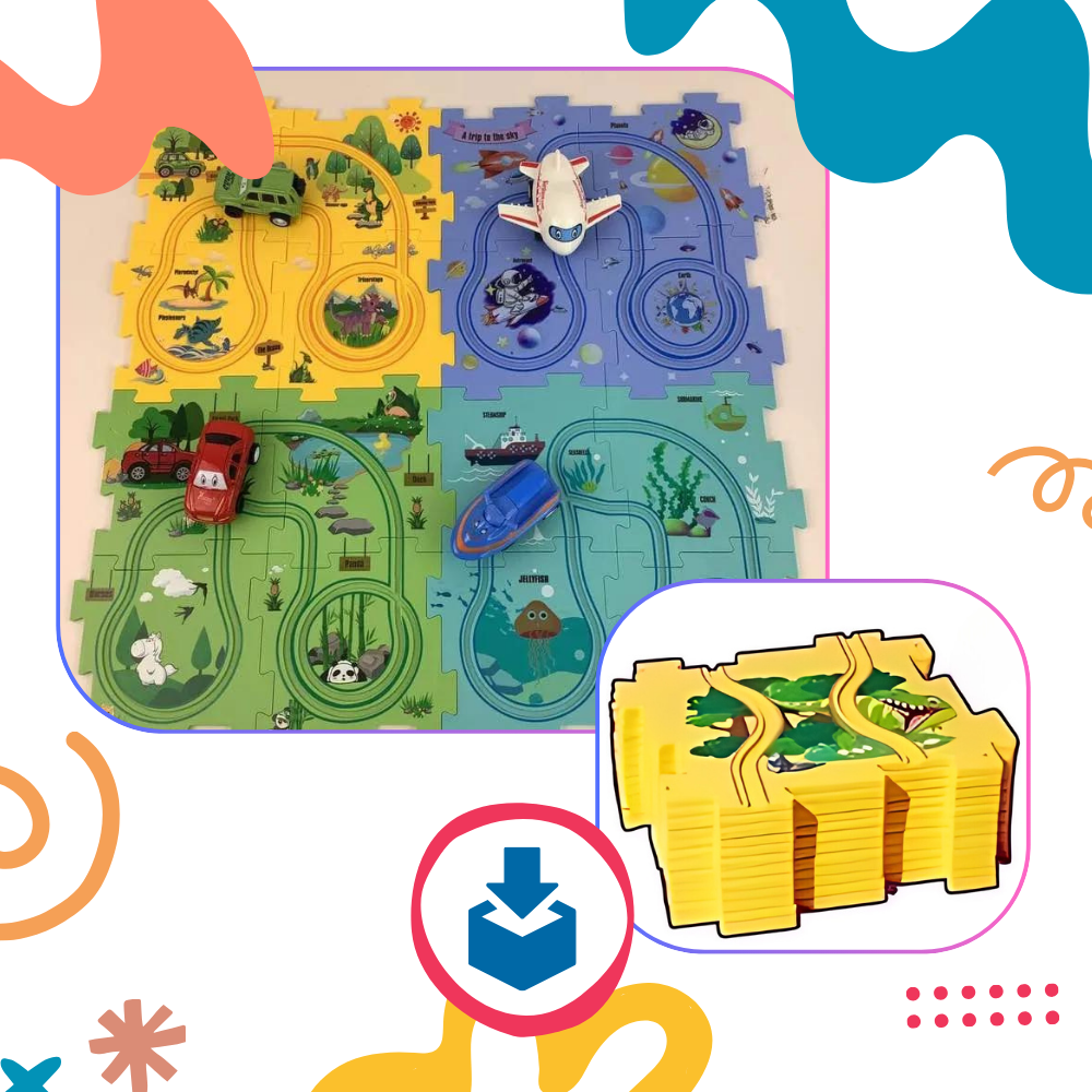 Educational Electric Car Track Set - Ozerty