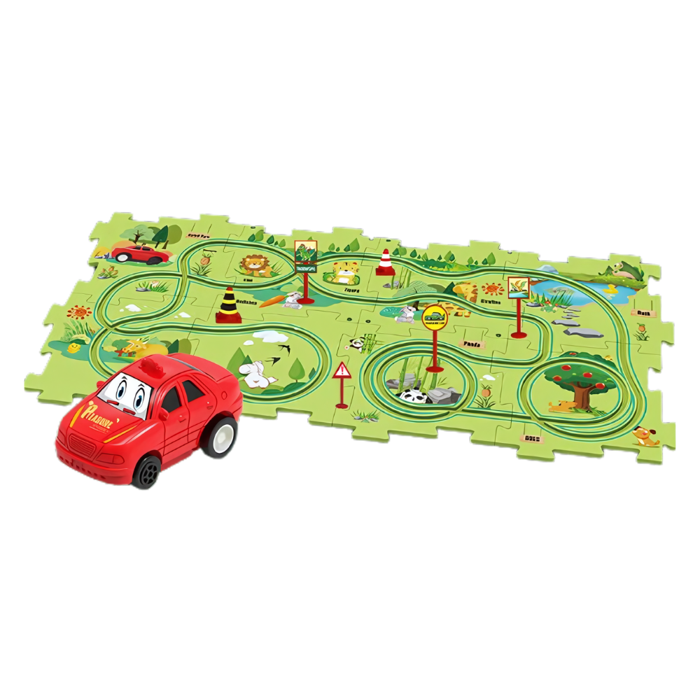 Educational Electric Car Track Set -Forest - Ozerty