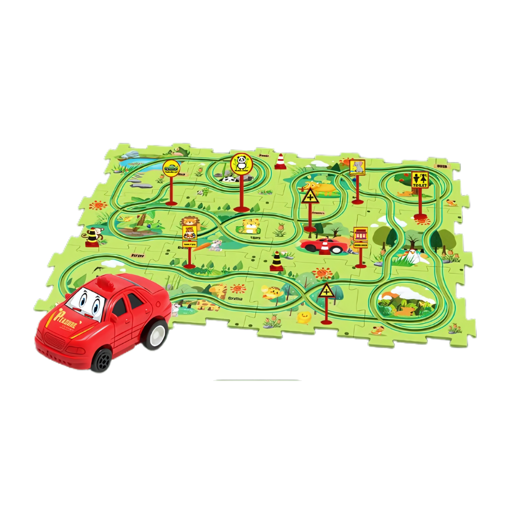 Educational Electric Car Track Set -Forest - Ozerty