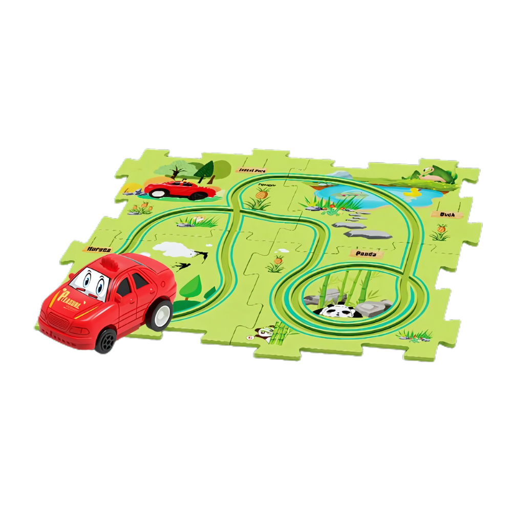 Educational Electric Car Track Set -Forest - Ozerty