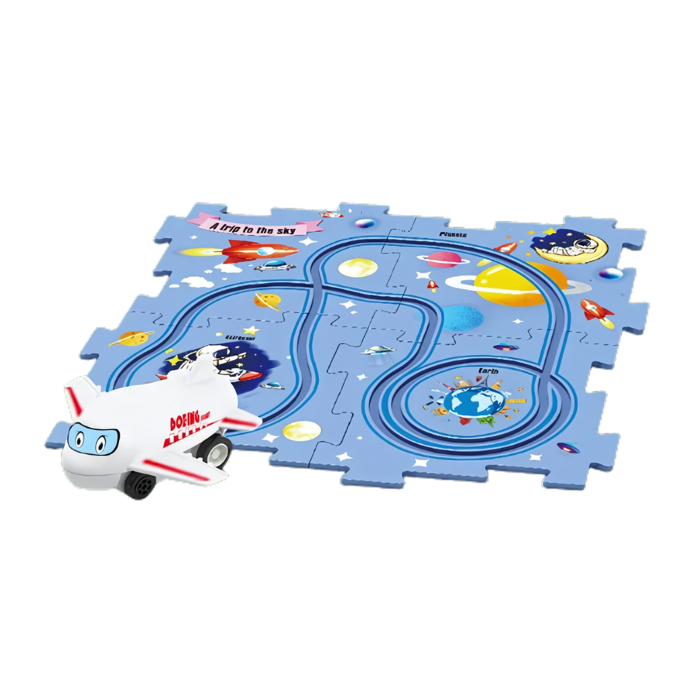 Educational Electric Car Track Set -Space - Ozerty