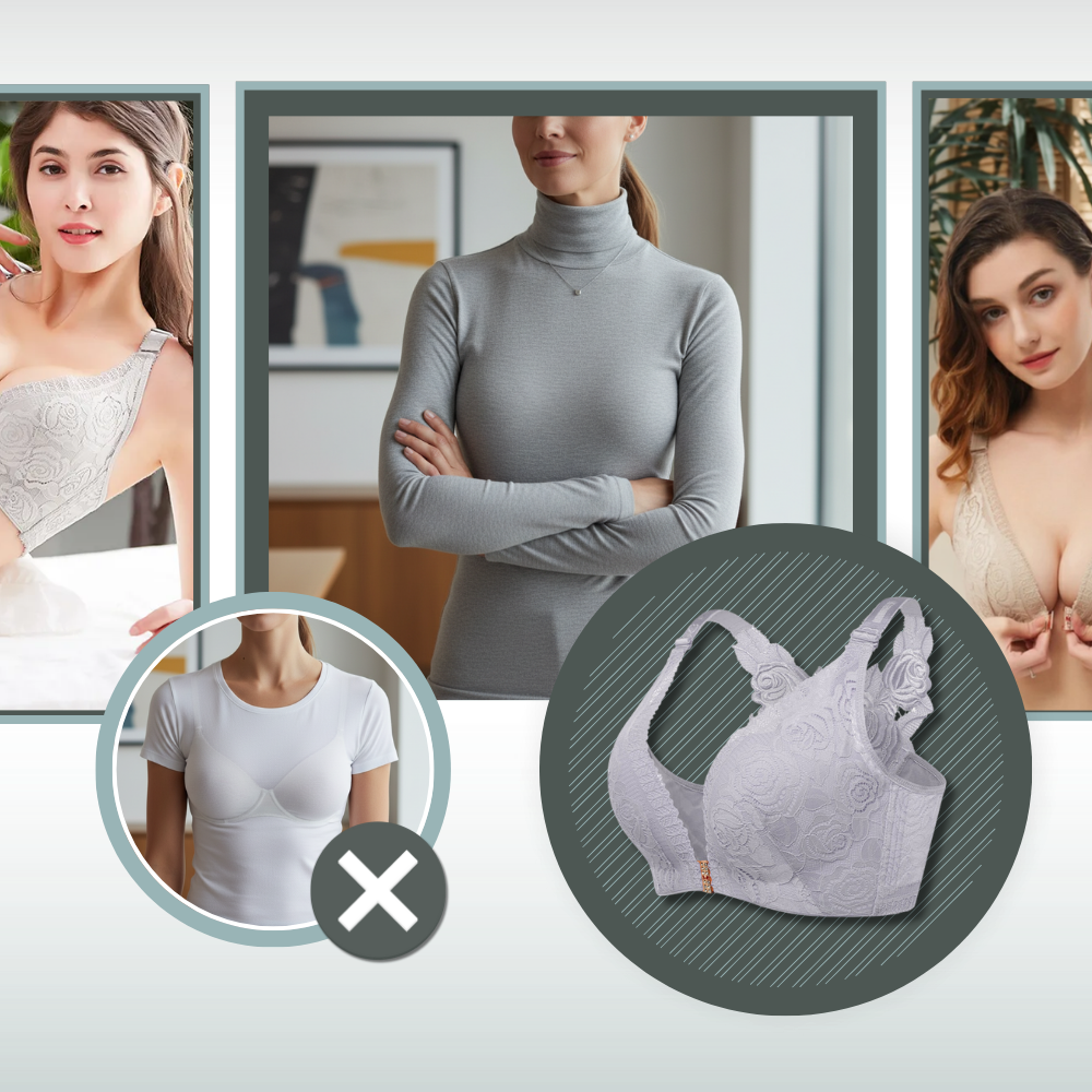 Elegant Rose Push-up Lace Bra - Ozerty