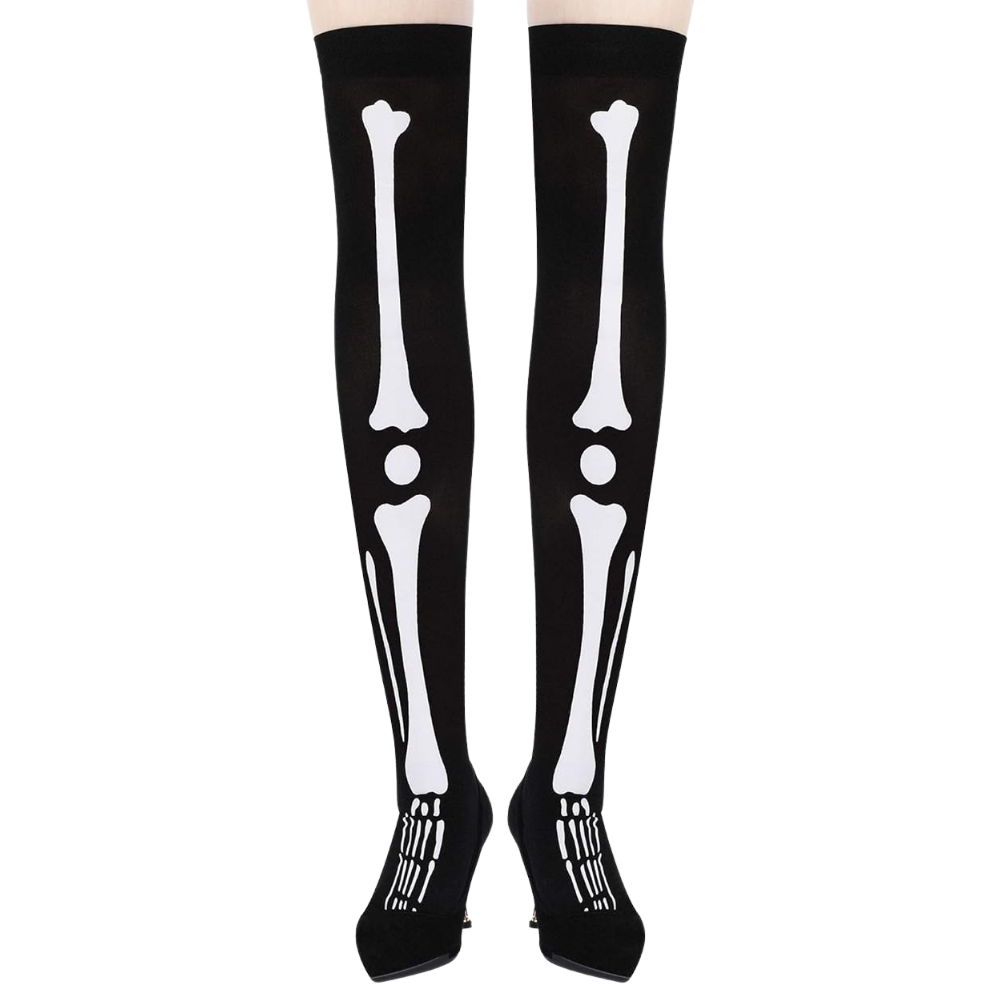 Festive Designs Halloween Compression Socks -Skelly - Ozerty